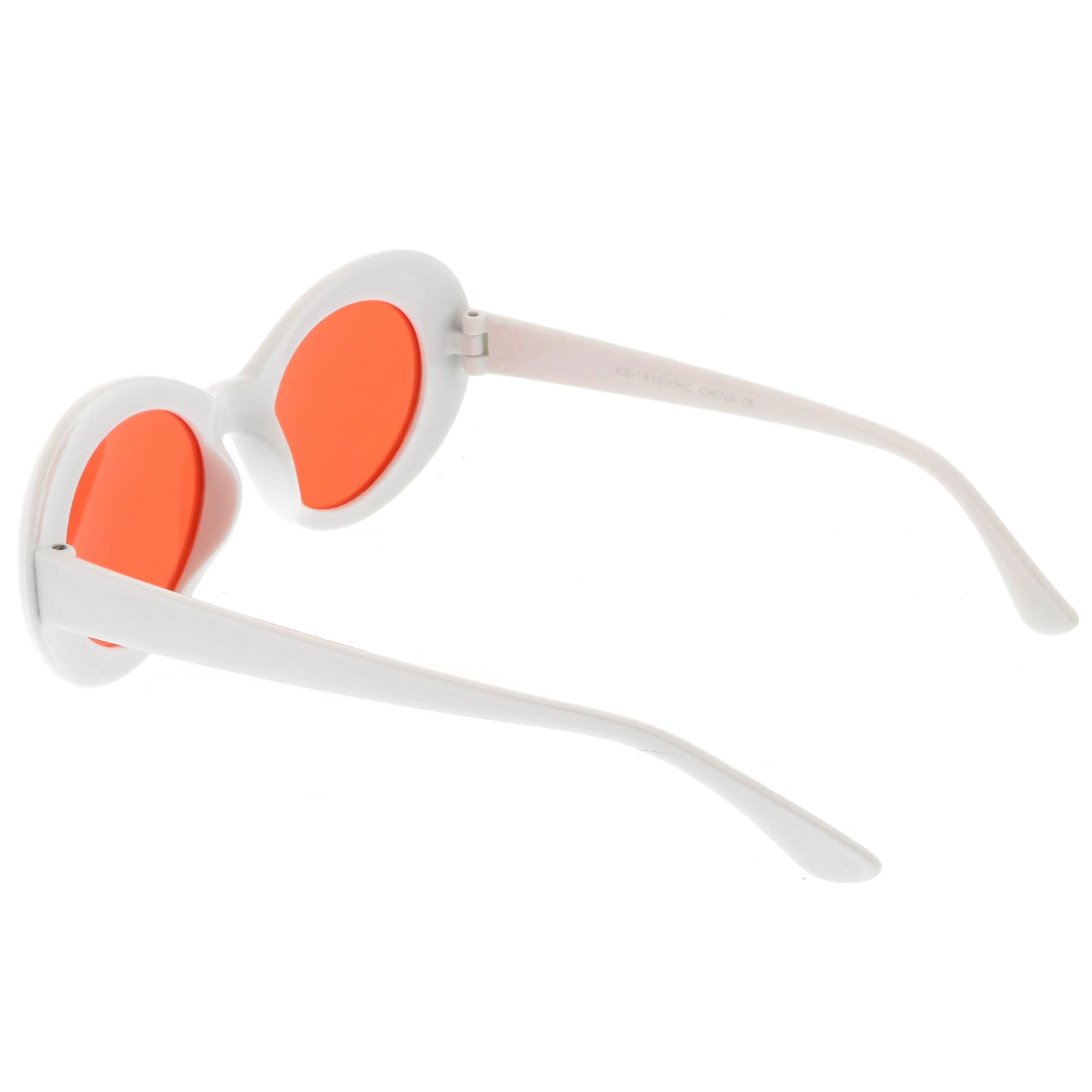 1990's Goggle Oval Colored Lens Sunglasses