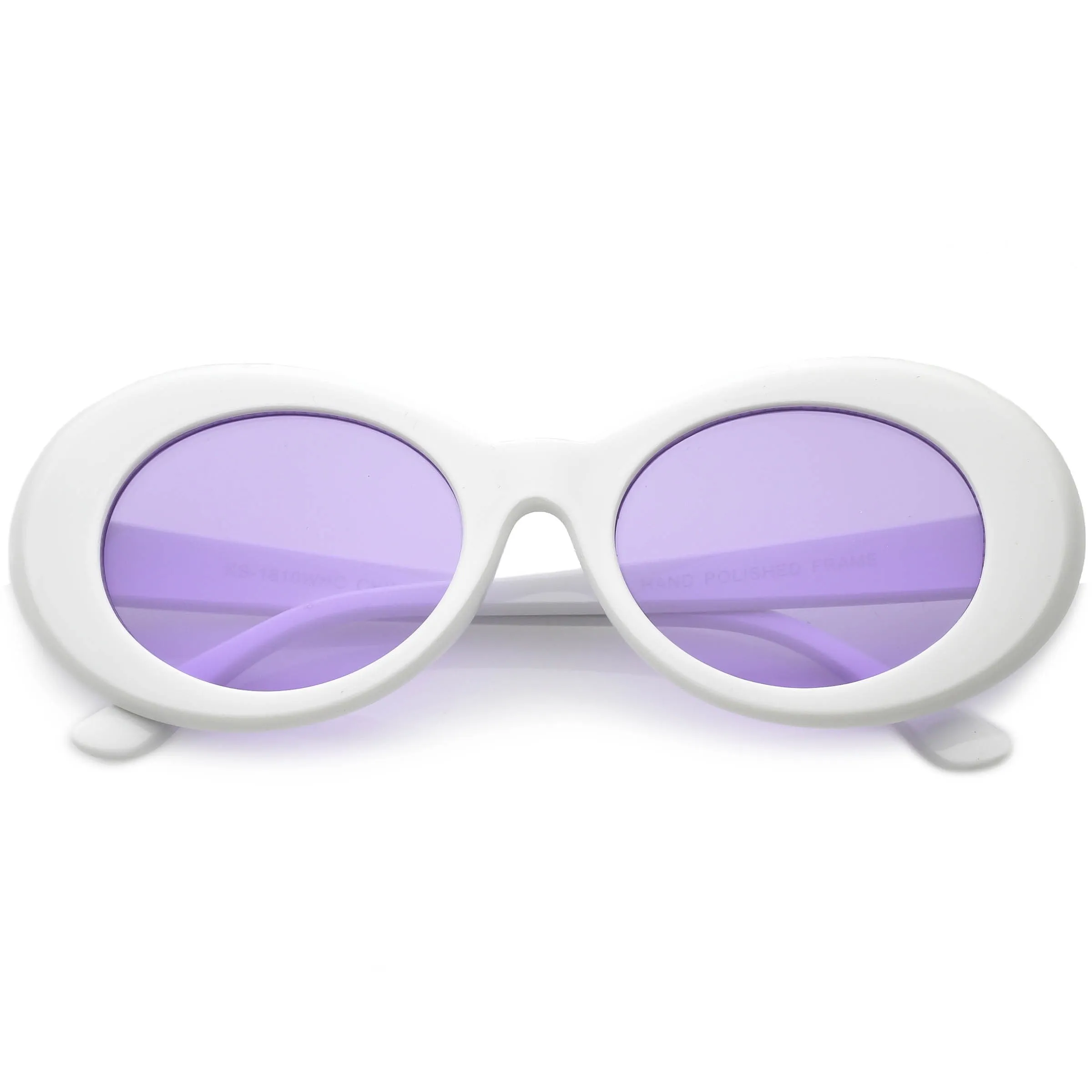 1990's Goggle Oval Colored Lens Sunglasses