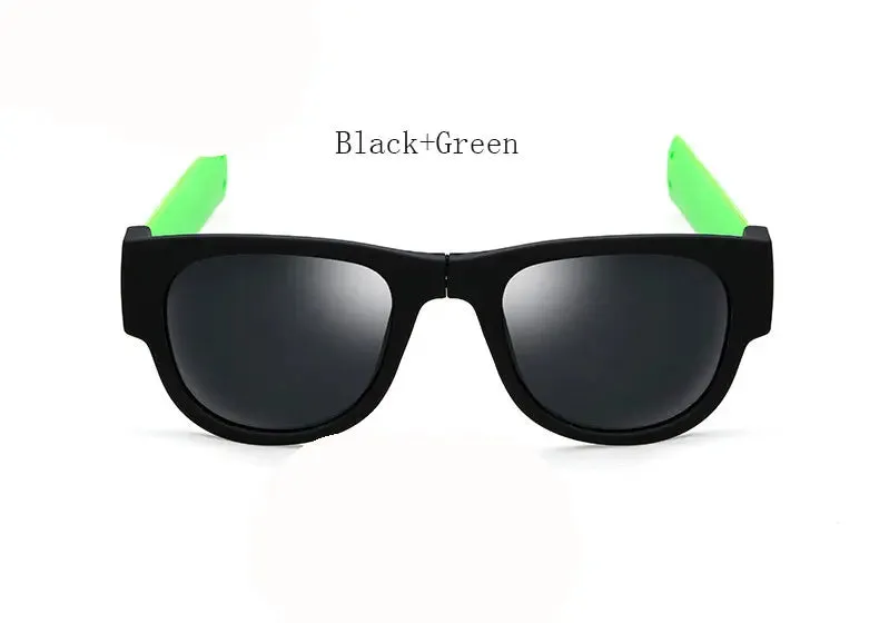 2023 new Brand Designer men or women Interesting foldable soft Frame Sunglasses female Mirror Square Sun Glasses