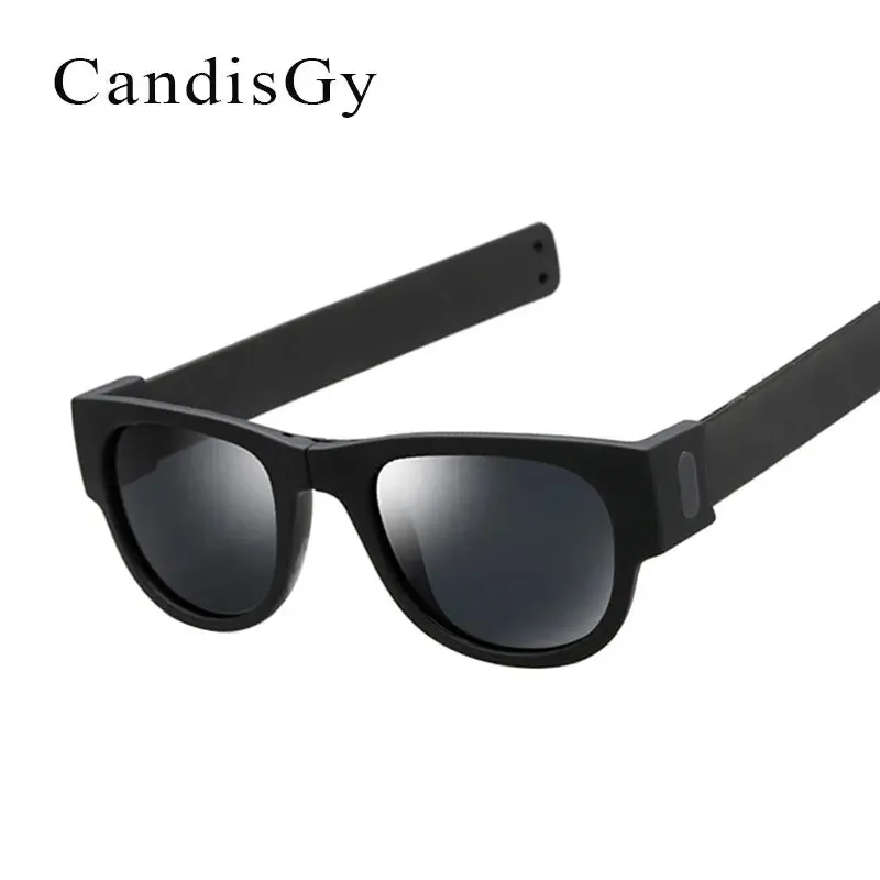 2023 new Brand Designer men or women Interesting foldable soft Frame Sunglasses female Mirror Square Sun Glasses