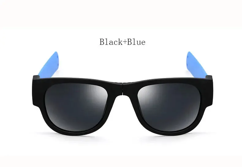 2023 new Brand Designer men or women Interesting foldable soft Frame Sunglasses female Mirror Square Sun Glasses