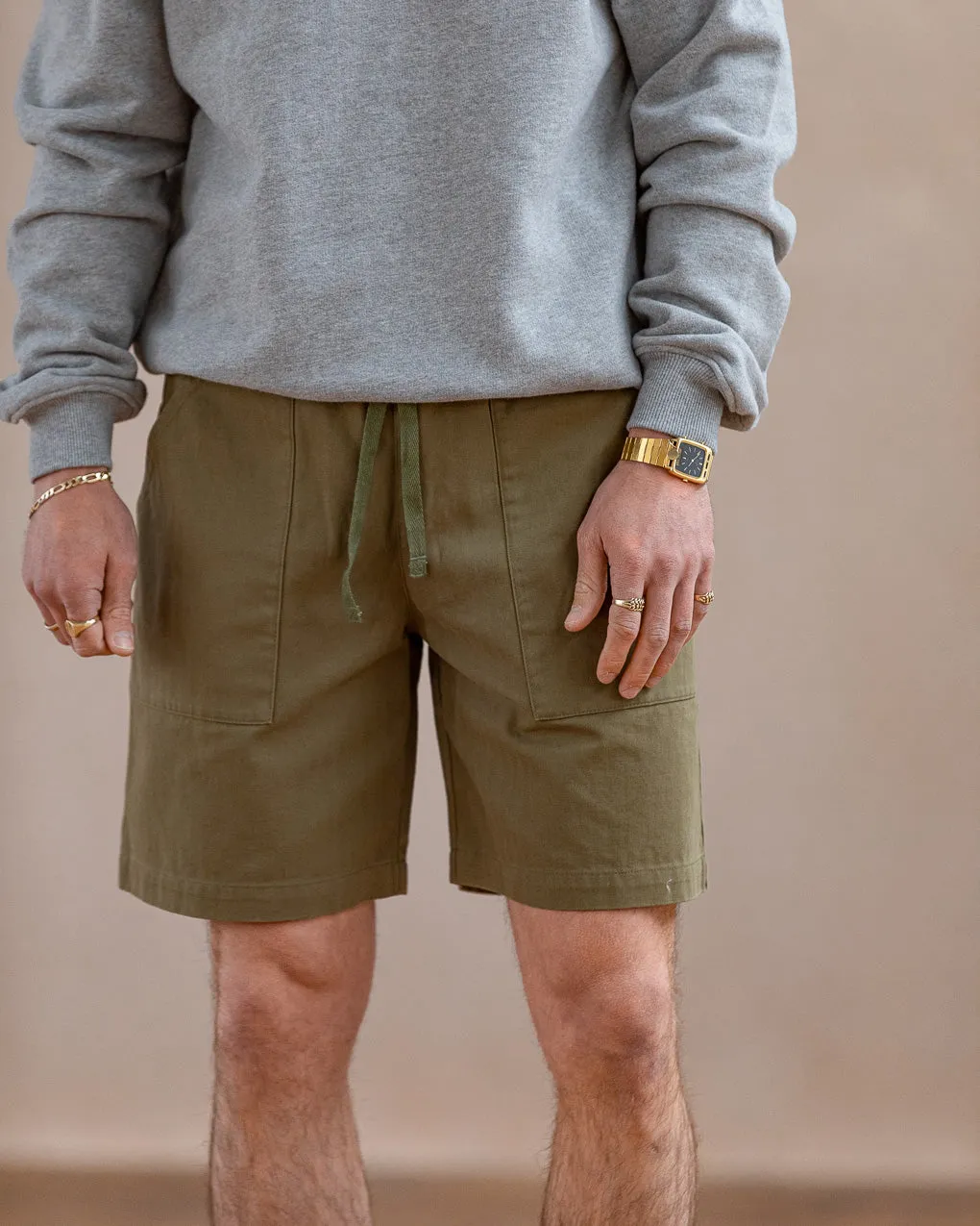 304 Service Fatigue Shorts - Olive