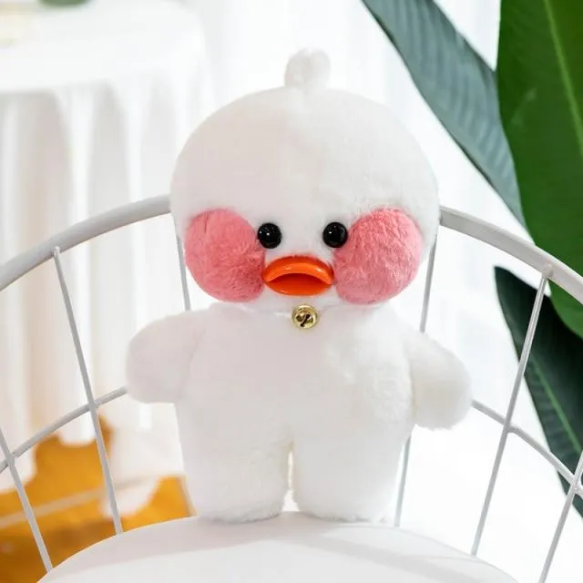 30cm New Hyaluronic Acid Duck Plush Dolls Cute Animal Ducks Stuffed Doll Toys For Girl Little Yellow Duck With Glasses Kids Gift