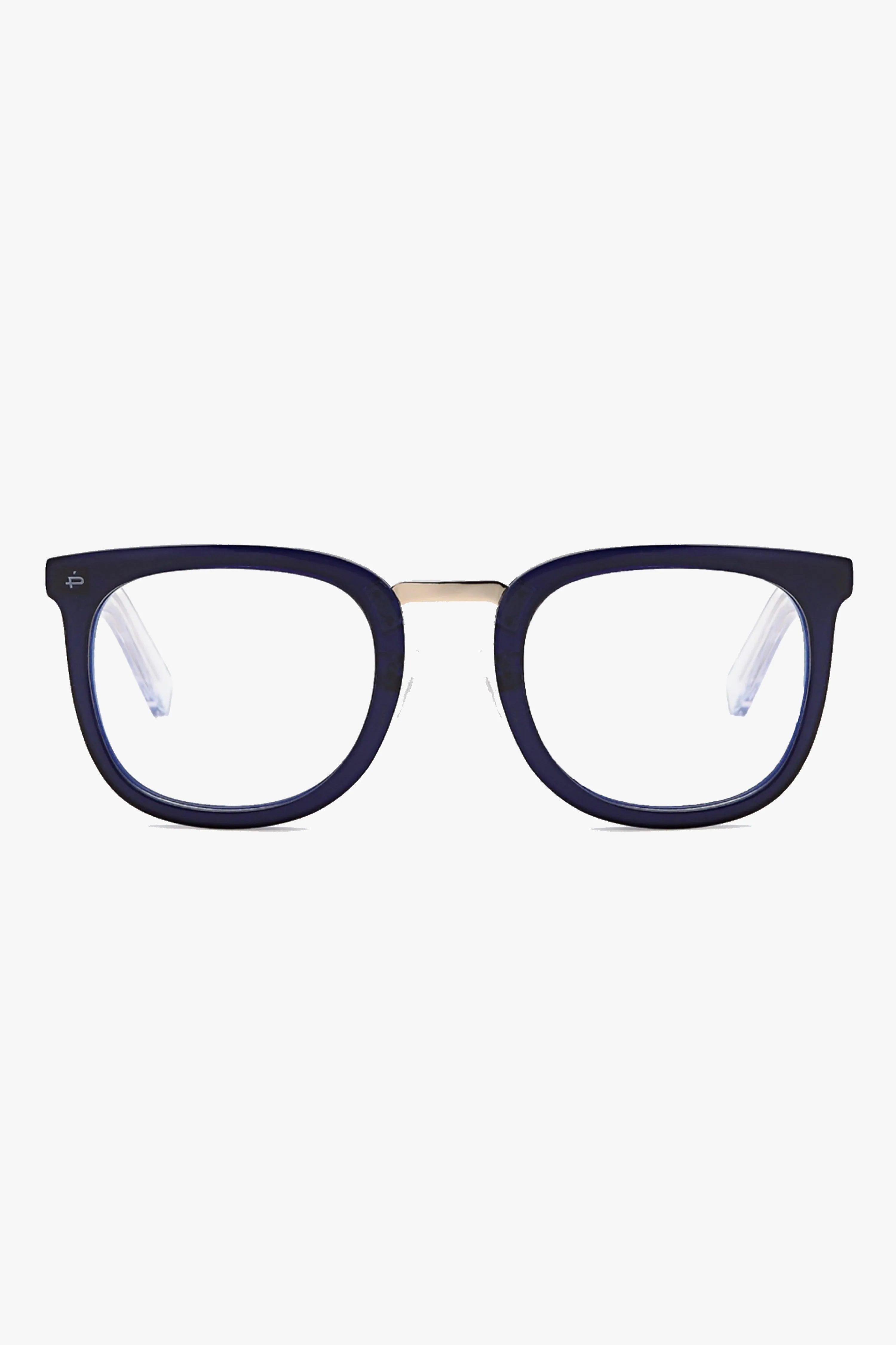 Alchemist Thick Frame Navy Blue Light Glasses