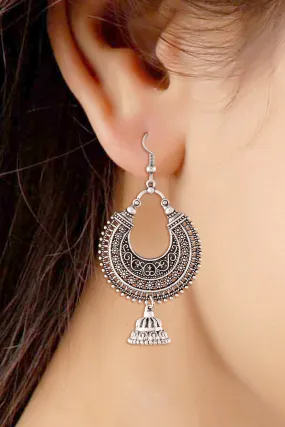 Alloy Jhumka Earring in Silver