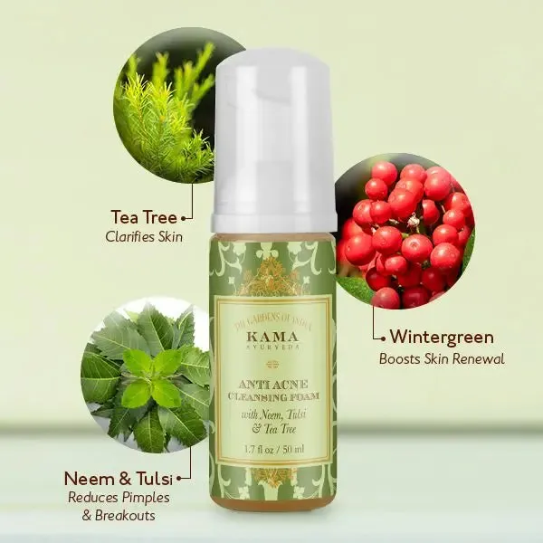 Anti Acne Cleansing Foam - Kama Ayurveda