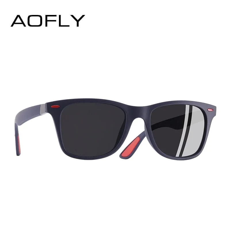 AOFLY NEW DESIGN Ultralight TR90 Polarized Sunglasses Men Women Driving Square Style Sun Glasses Male Goggle UV400 Gafas De Sol