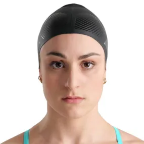 ARENA Adult Diamonds Silicone  Swimming Cap (Black)