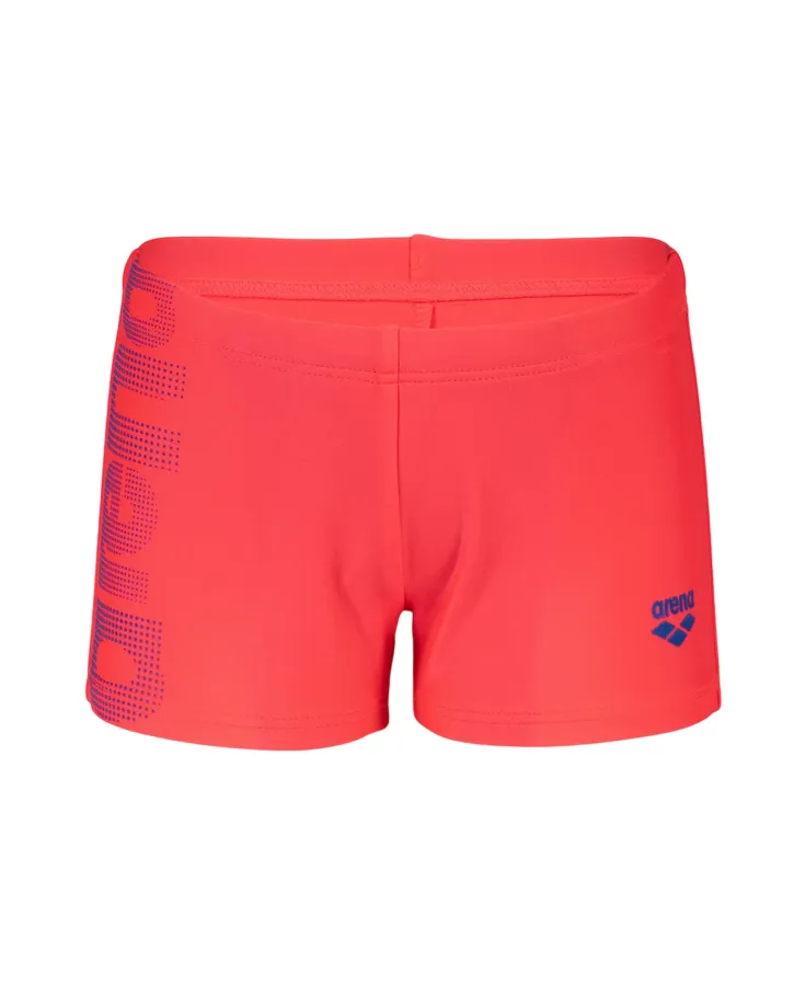 Arena Children's swimming pool swimsuit with shorts Logo Print 003612450 fluo red