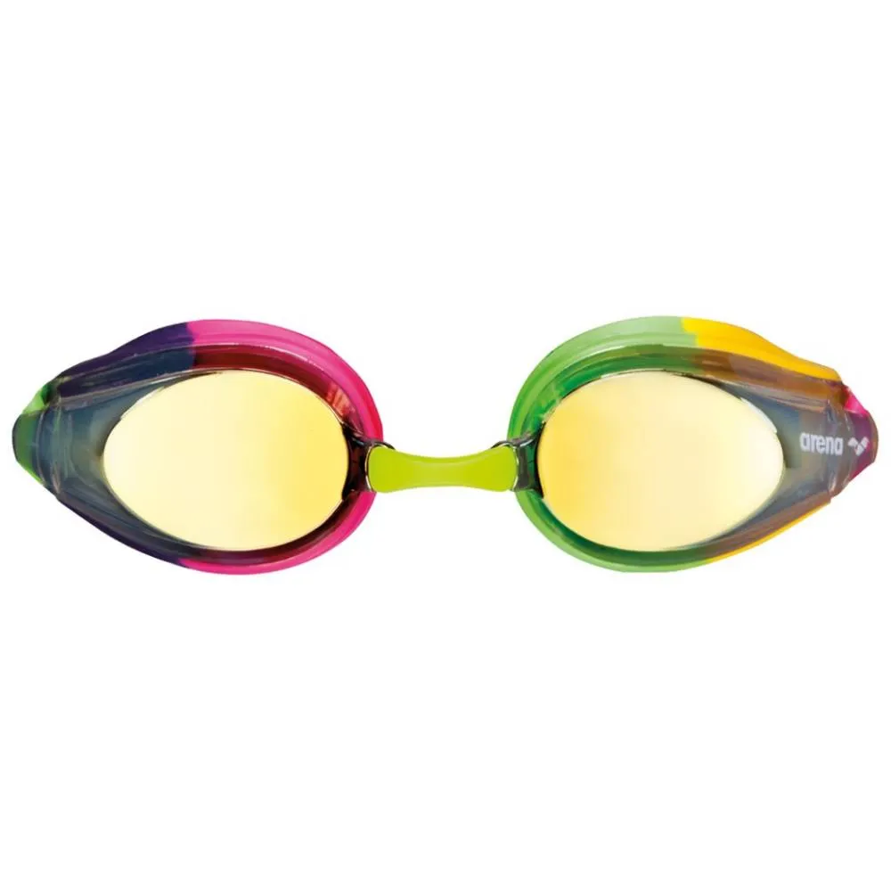 ARENA Junior's Tracks Mirror Swimming Goggle (Violet/Fuchsia/Green)