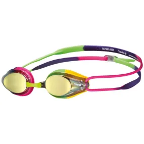 ARENA Junior's Tracks Mirror Swimming Goggle (Violet/Fuchsia/Green)