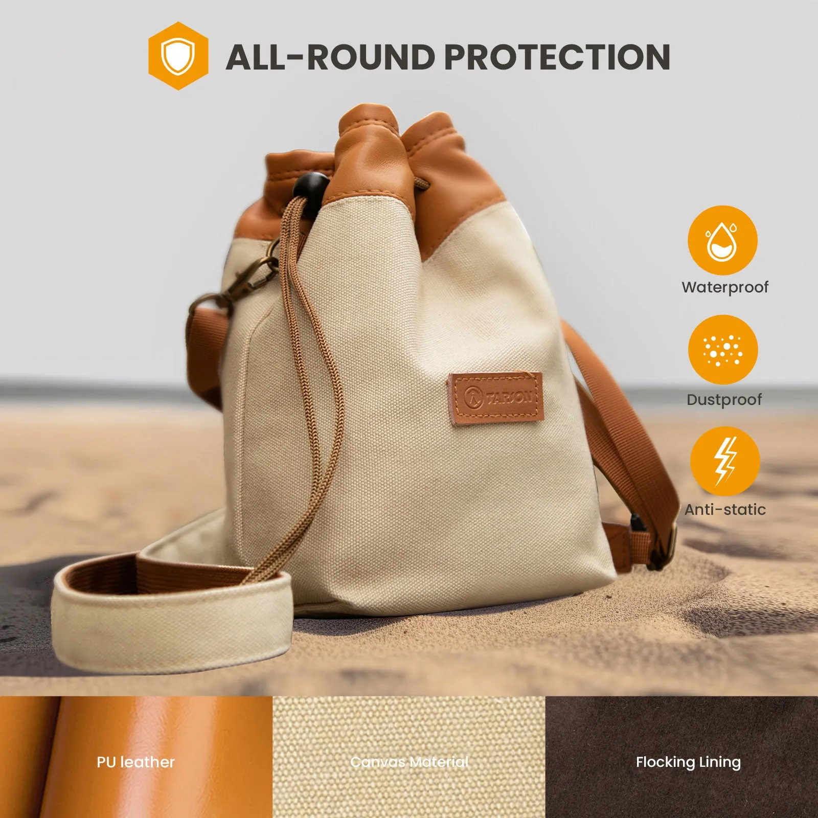 B3-M Canvas Camera Lens Bag