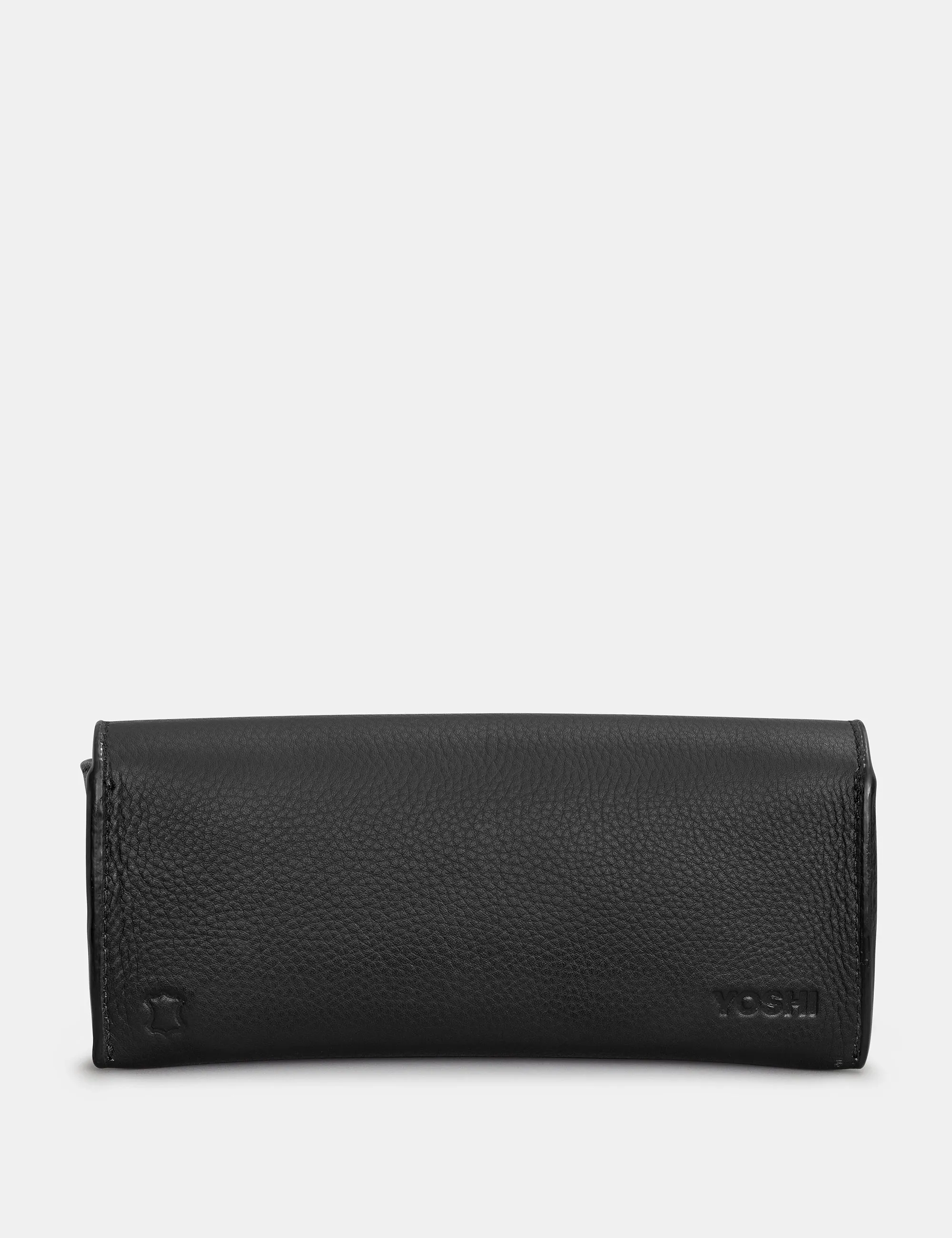 Bark to Bark Black Leather Glasses Case