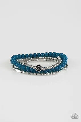 Blooming Buttercups Blue Bracelet - Paparazzi Accessories