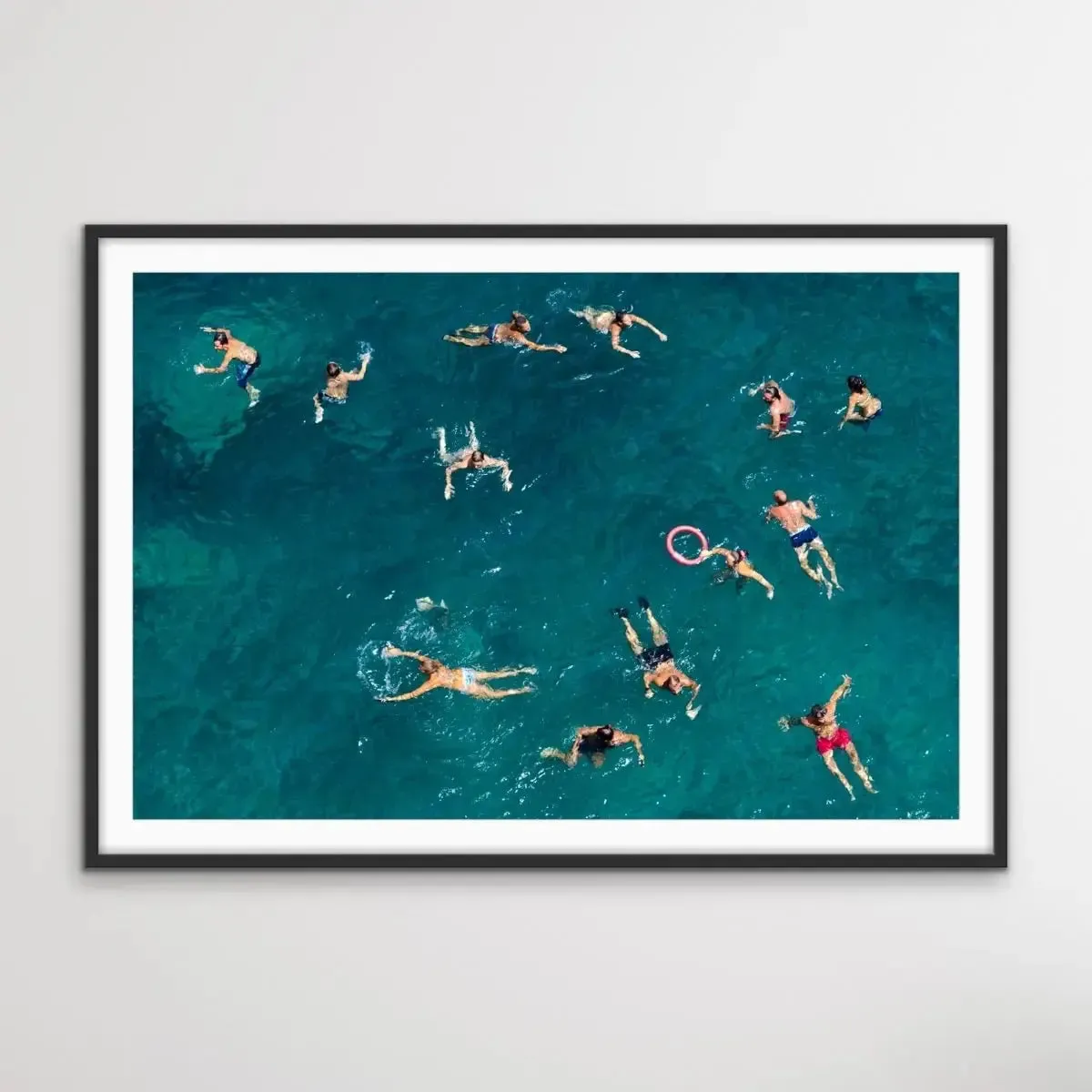 Blue Water Swim - Photographic Print of People Swimming By Carlo Tonti