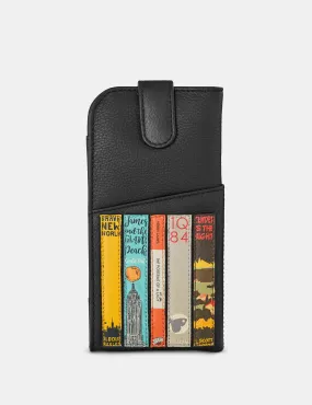 Bookworm Black Leather Chilton Glasses Case