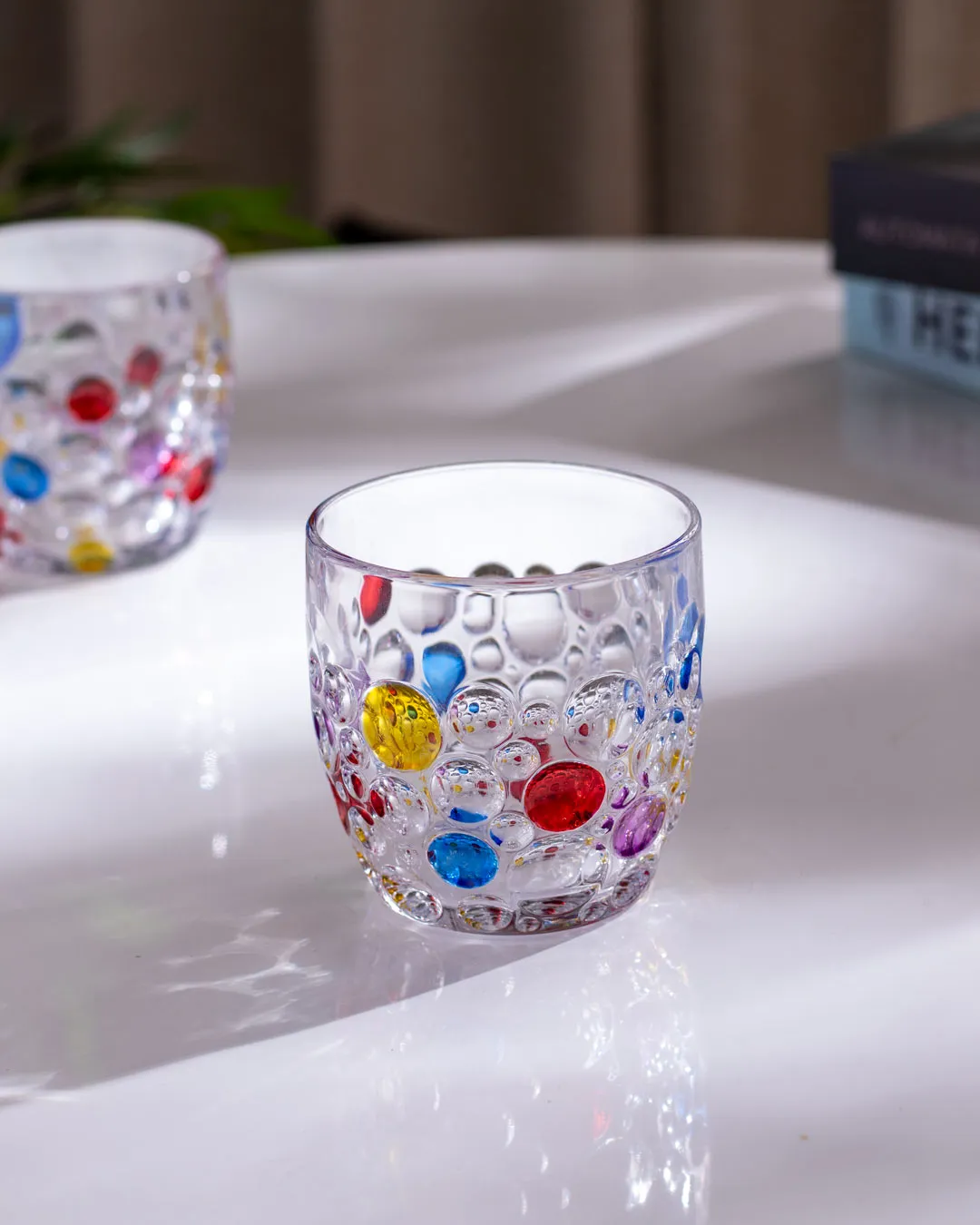 'Bubble Bliss' Embossed Glasses - Set of 2