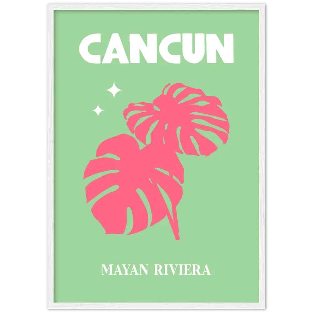 Cancun Retro Wall Art