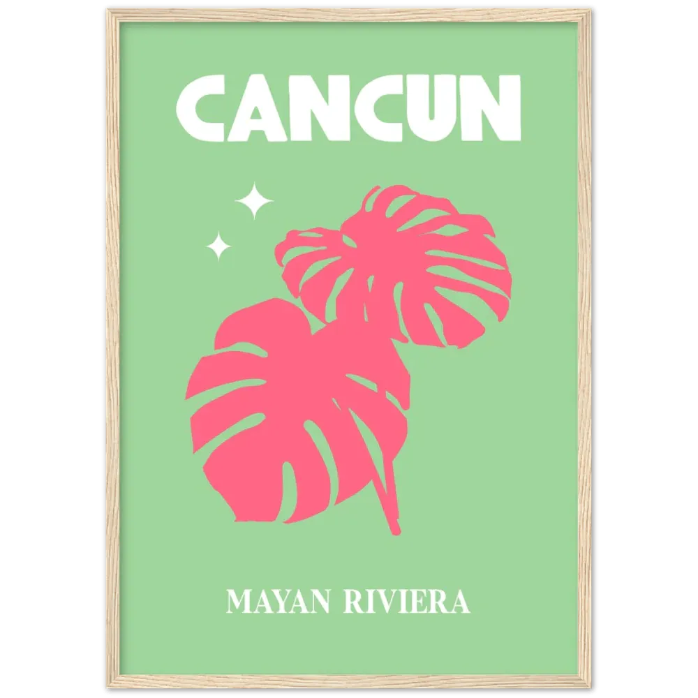 Cancun Retro Wall Art