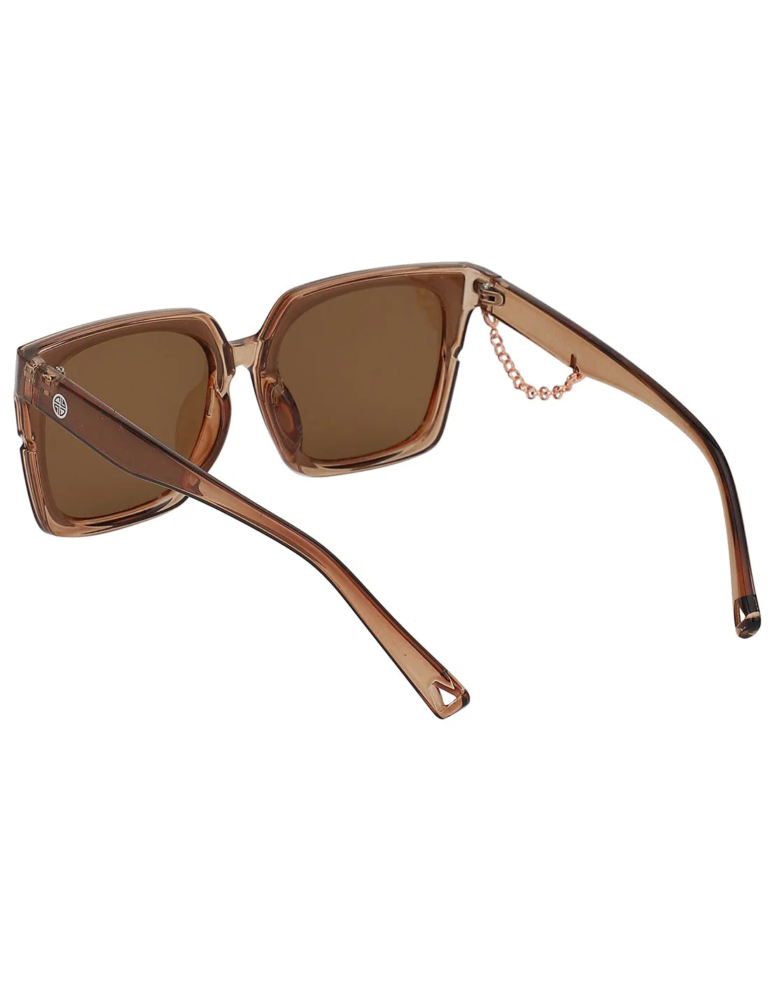 Carlton London Brown Lens & Brown Square Sunglasses With Uv Protected Lens For Women