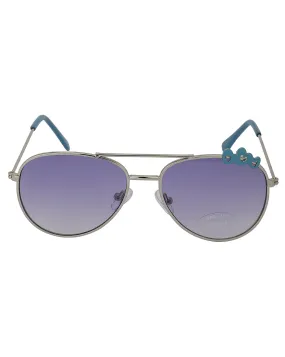 Carlton London Purple Lens & Silver-Toned Aviator Sunglasses With Uv Protected Lens For Girl