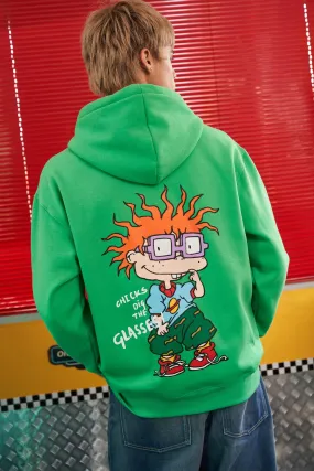 Chicks Dig The Glasses Green Hoodie