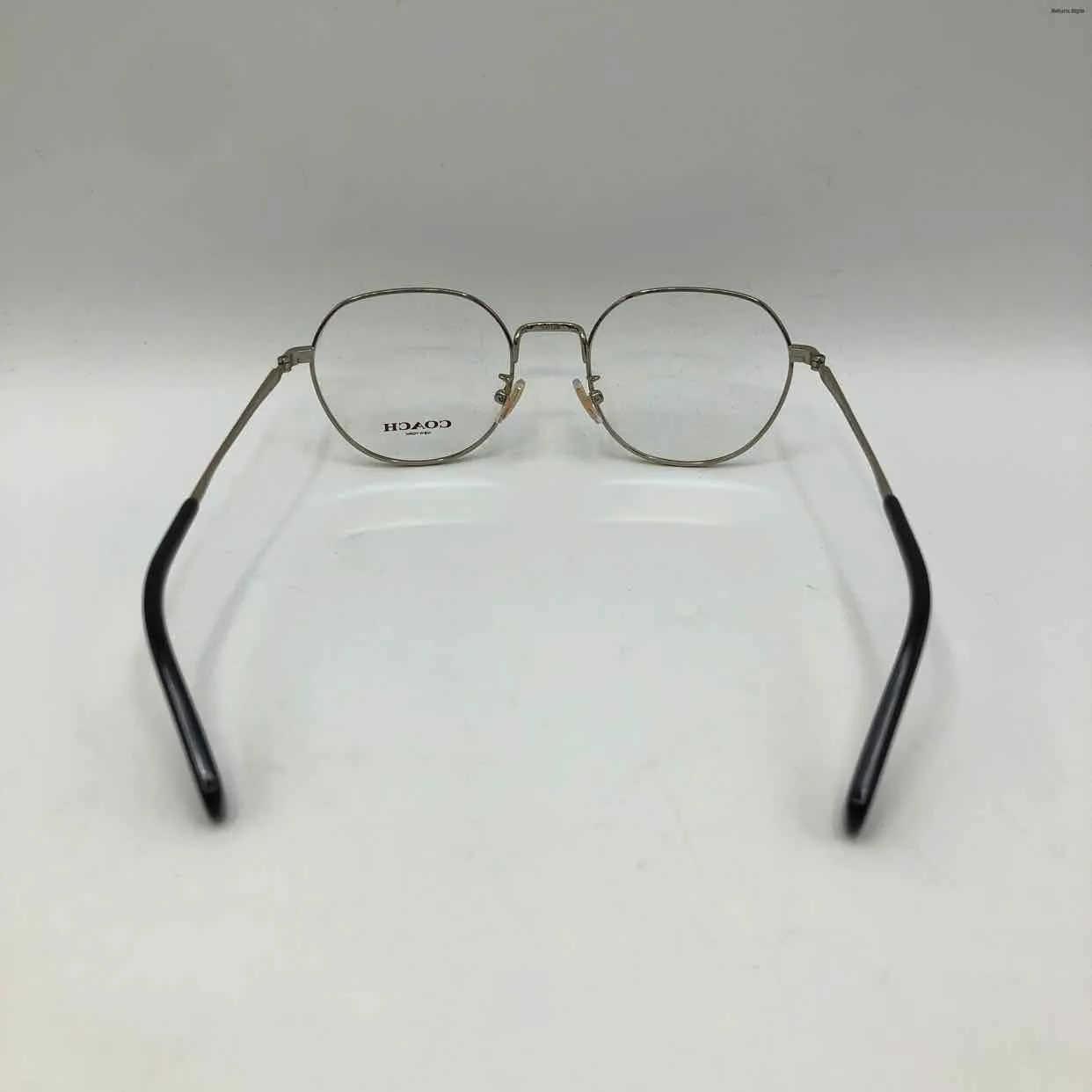 COACH Black Goldtone Pre Loved Wire Glasses w/Case