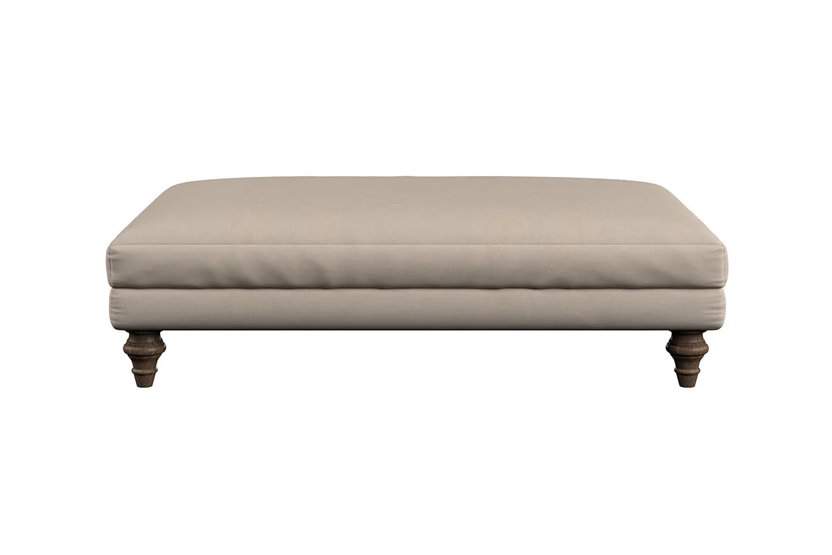 Deni Large Footstool - Recycled Cotton Fatigue