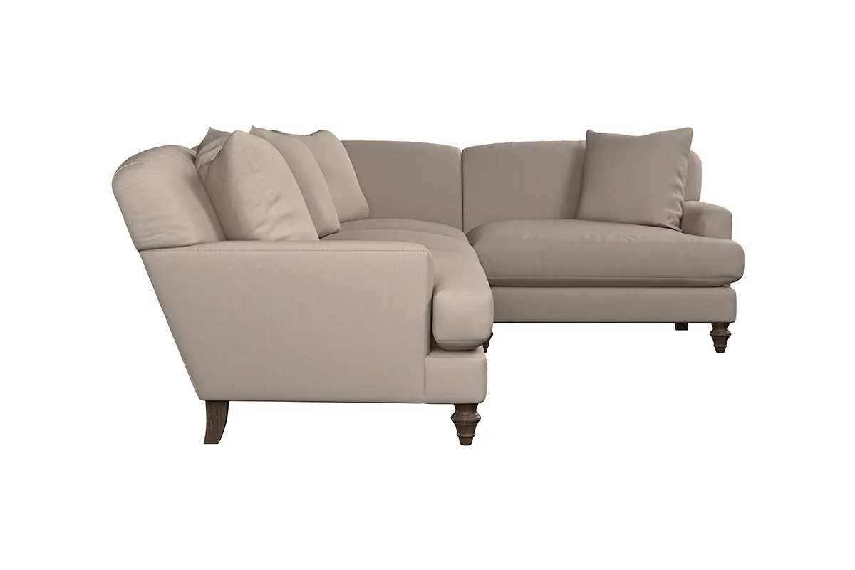 Deni Large Left Hand Corner Sofa - Recycled Cotton Fatigue