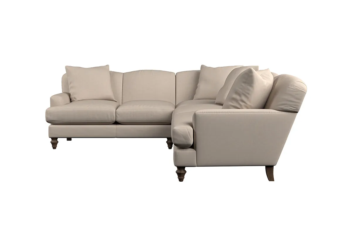 Deni Super Grand Left Hand Corner Sofa - Recycled Cotton Fatigue