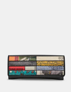 Dickens Bookworm Black Leather Glasses Case