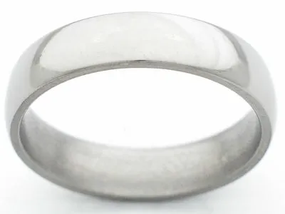 Domed Titanium Band