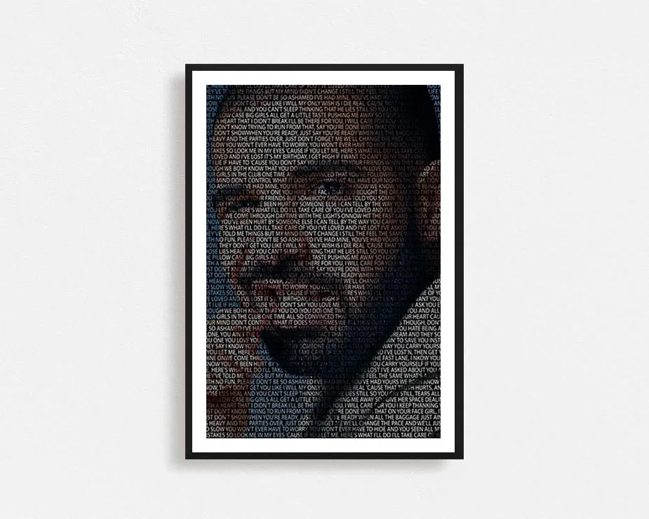 Drake Typography Frame