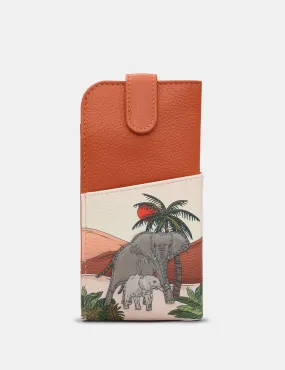 Elephant Parade Rust Leather Glasses Case