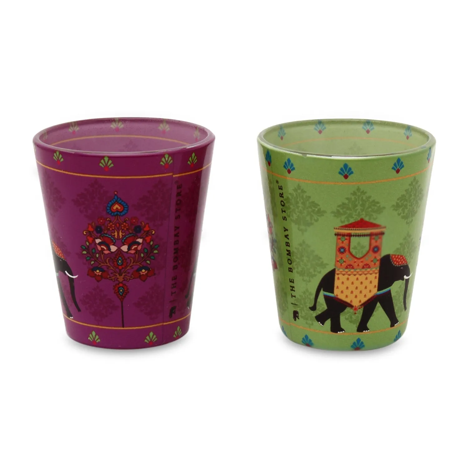 Elephant Tusker Shot Glasses Set of 2 (30ml each)