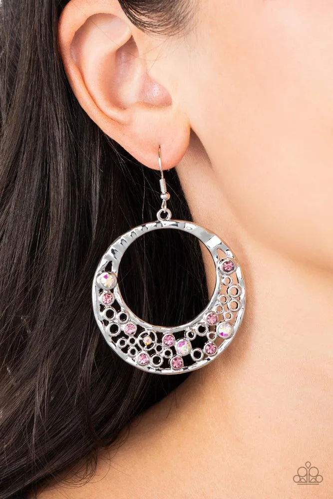 Enchanted Effervescence Purple Earrings - Paparazzi Accessories