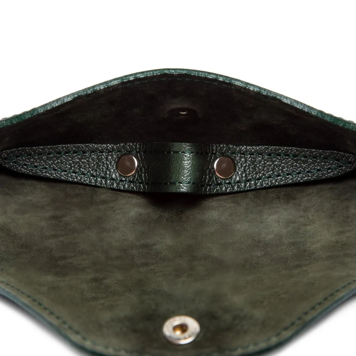 Ettinger Forest Green Capra Leather Glasses Case