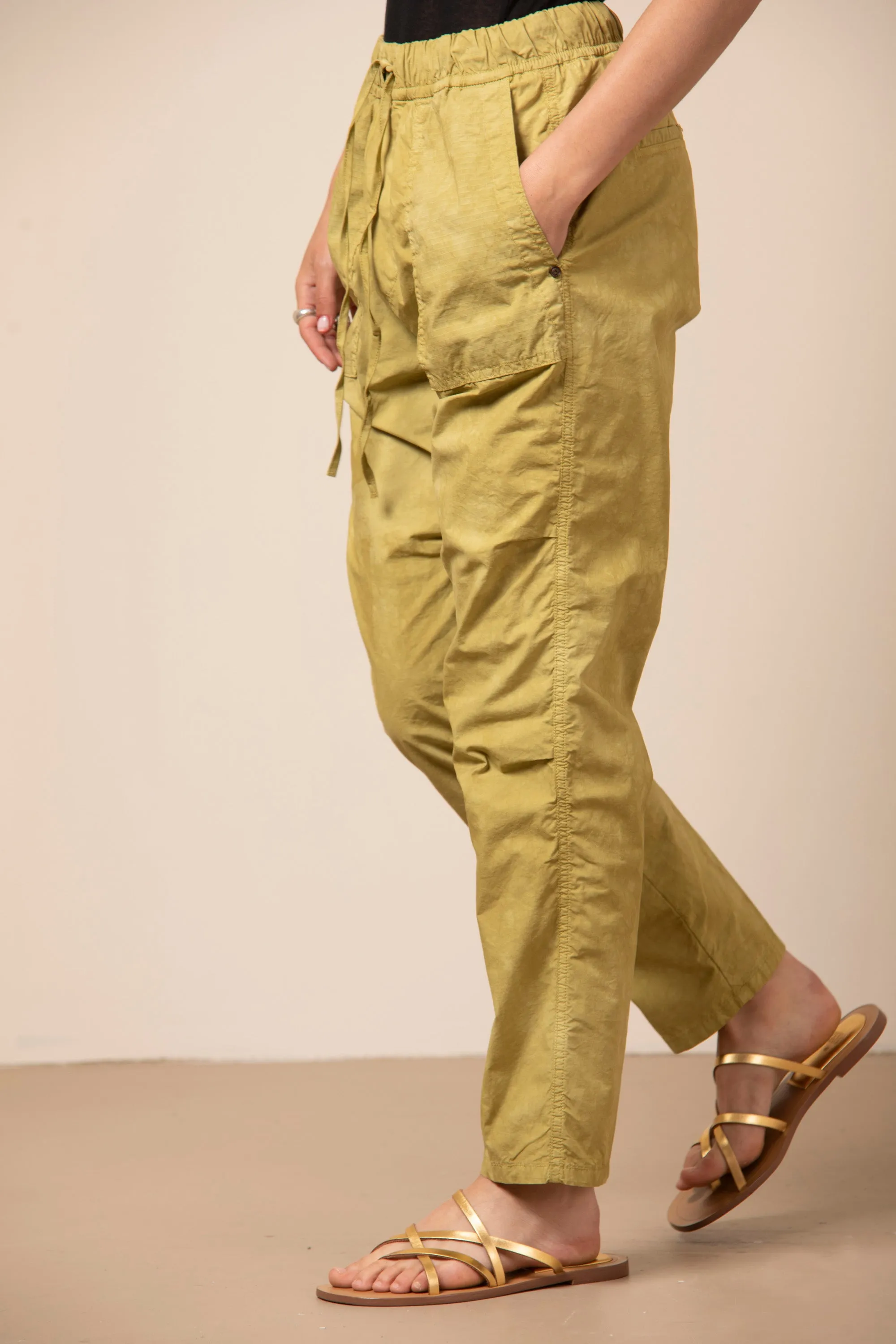 Fatigue Jogger pantalone chino donna in tela paracadute icon washes relaxed