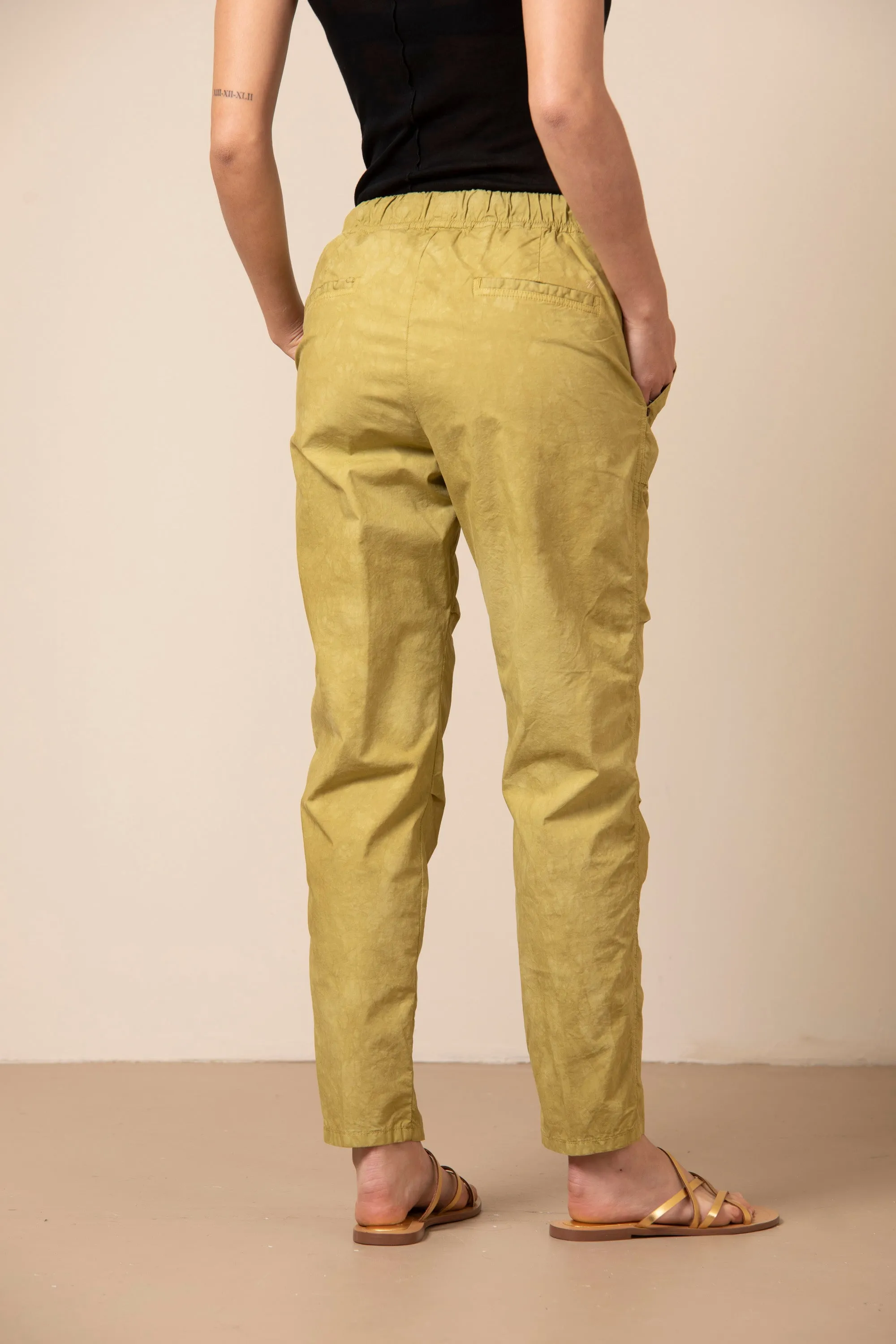 Fatigue Jogger pantalone chino donna in tela paracadute icon washes relaxed