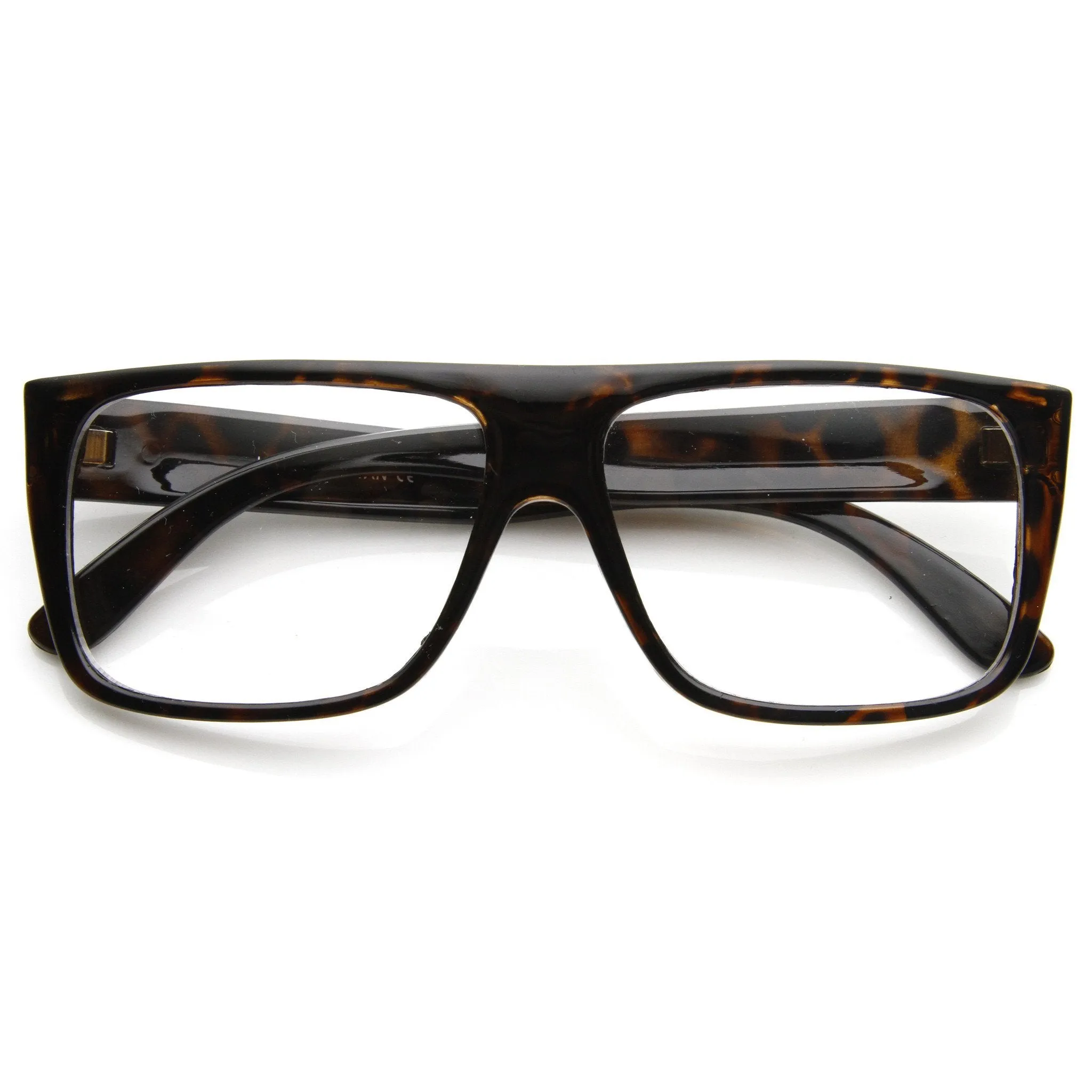 Flat Top Square Clear Lens Fashion Glasses