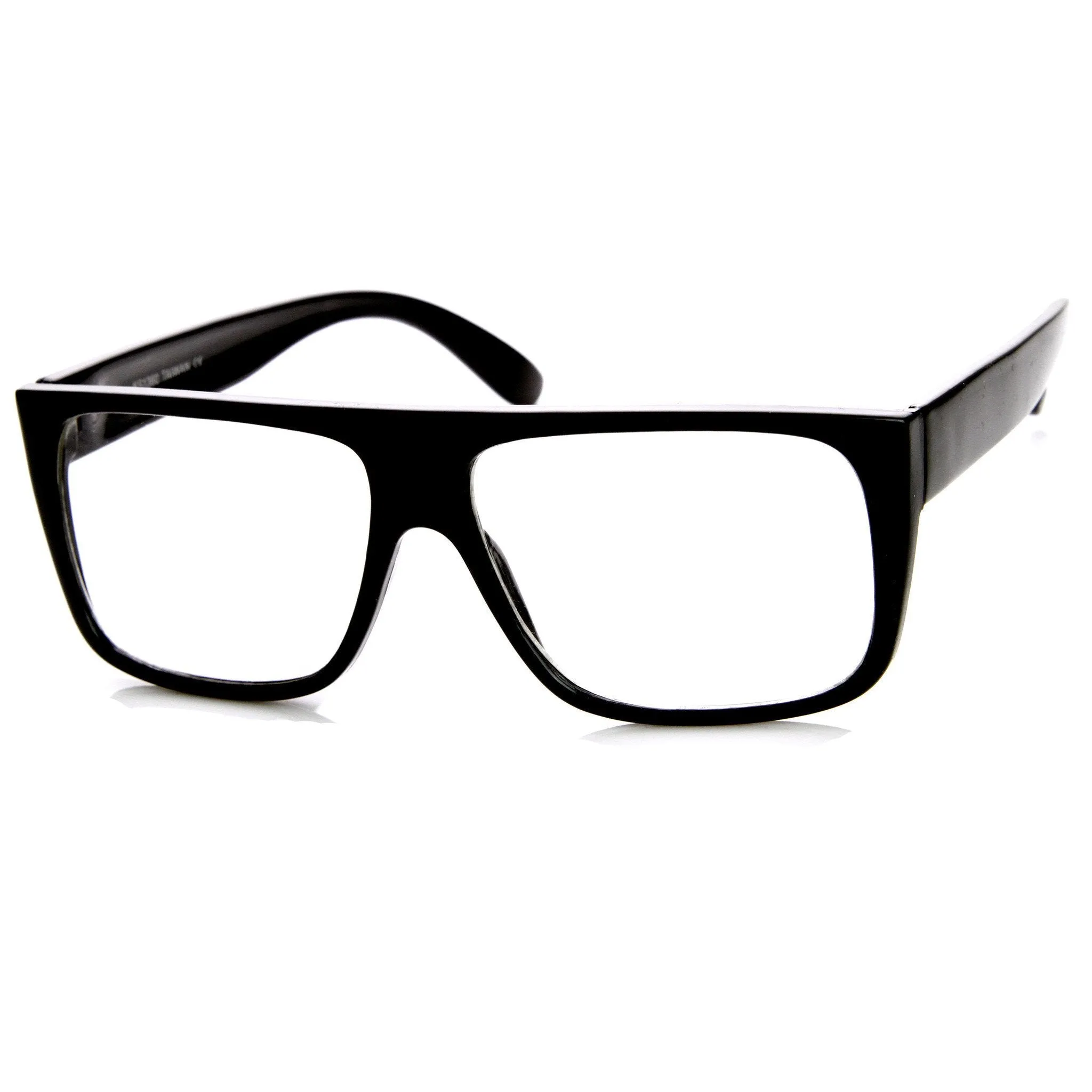 Flat Top Square Clear Lens Fashion Glasses