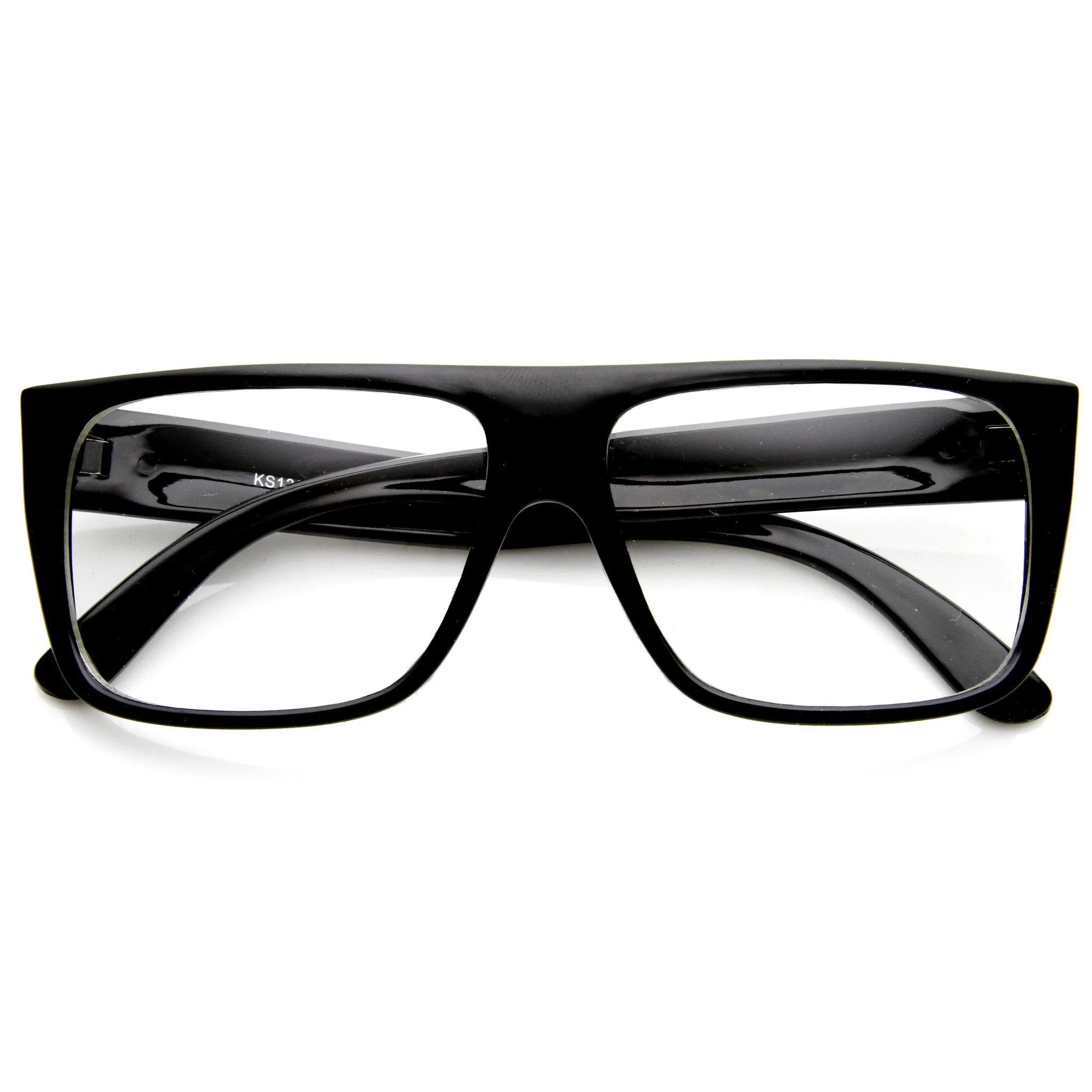 Flat Top Square Clear Lens Fashion Glasses