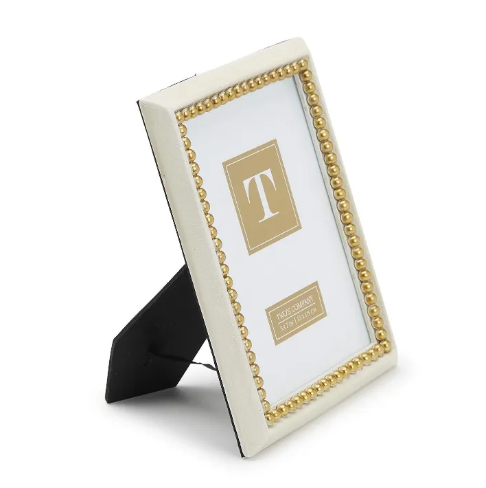 Gold Beads Photo Frame