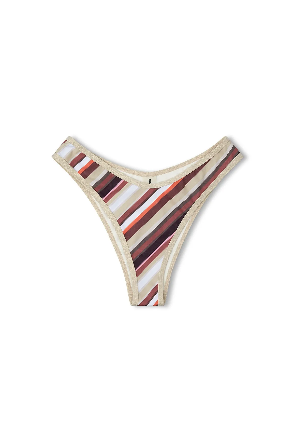 Golden Retro Stripe Curve Brief