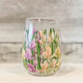 Hand Painted Stemless Wine Glasses | Various Designs