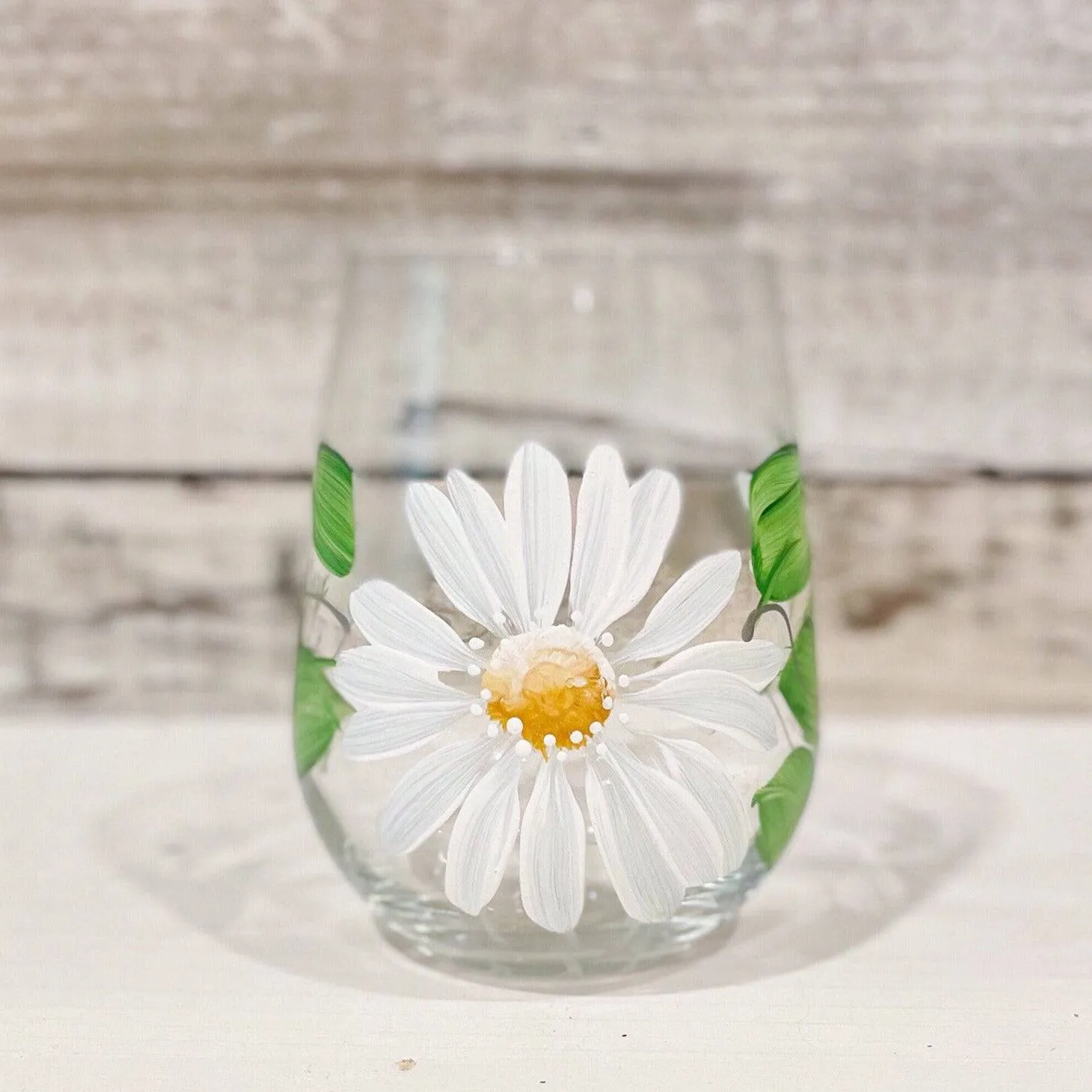 Hand Painted Stemless Wine Glasses | Various Designs