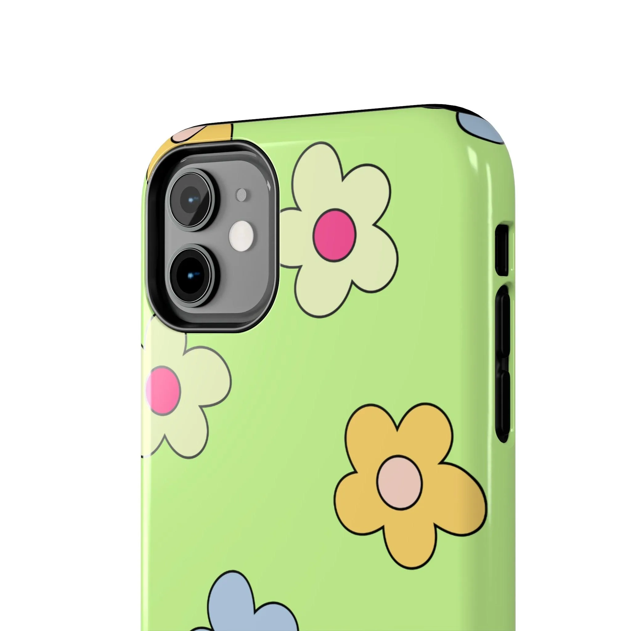 Hippie Flowers | Retro Green Case