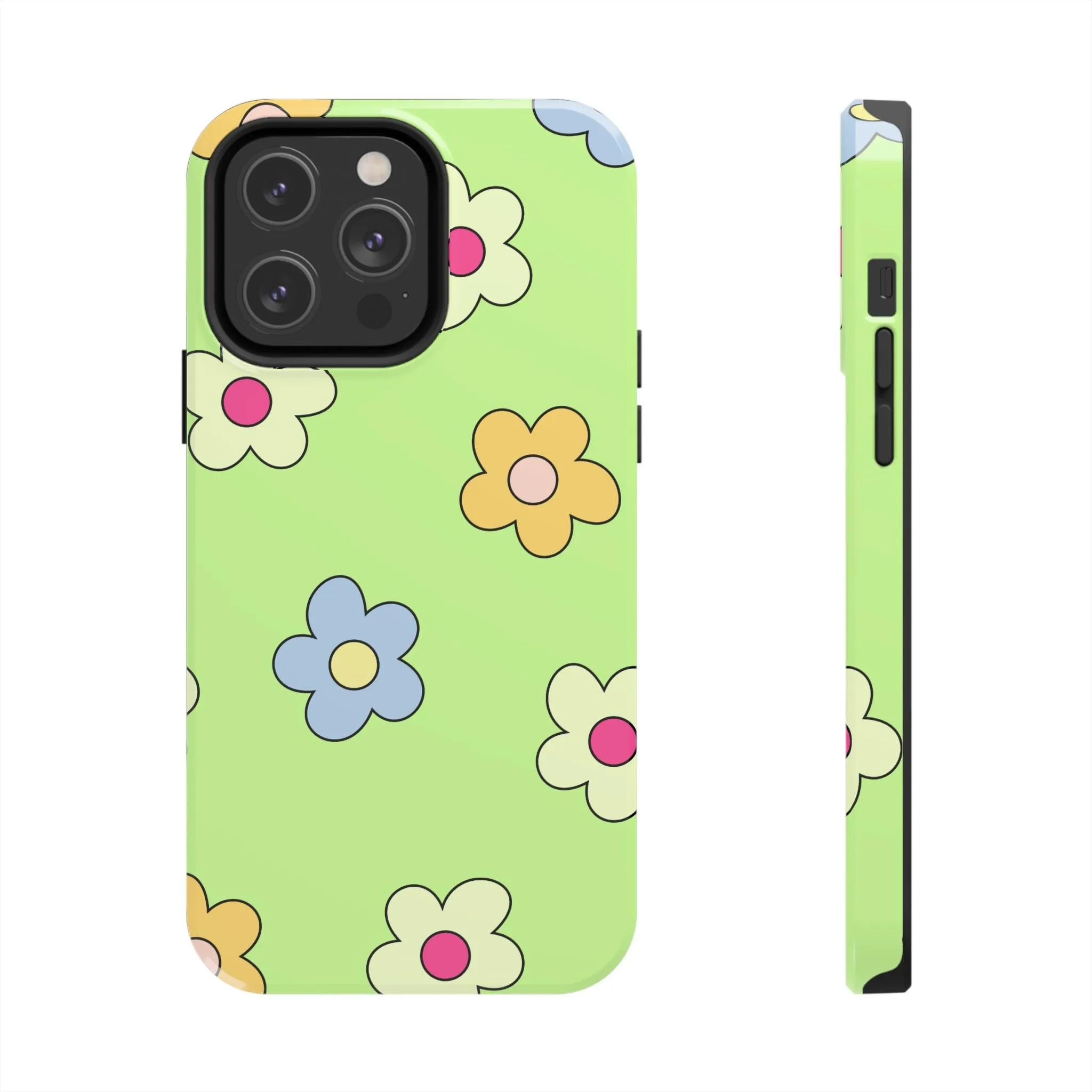 Hippie Flowers | Retro Green Case