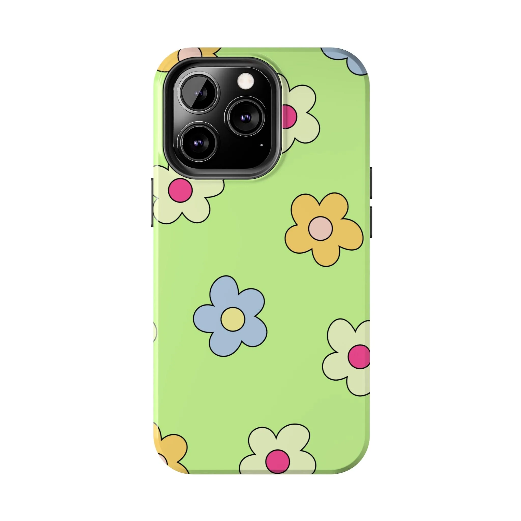 Hippie Flowers | Retro Green Case