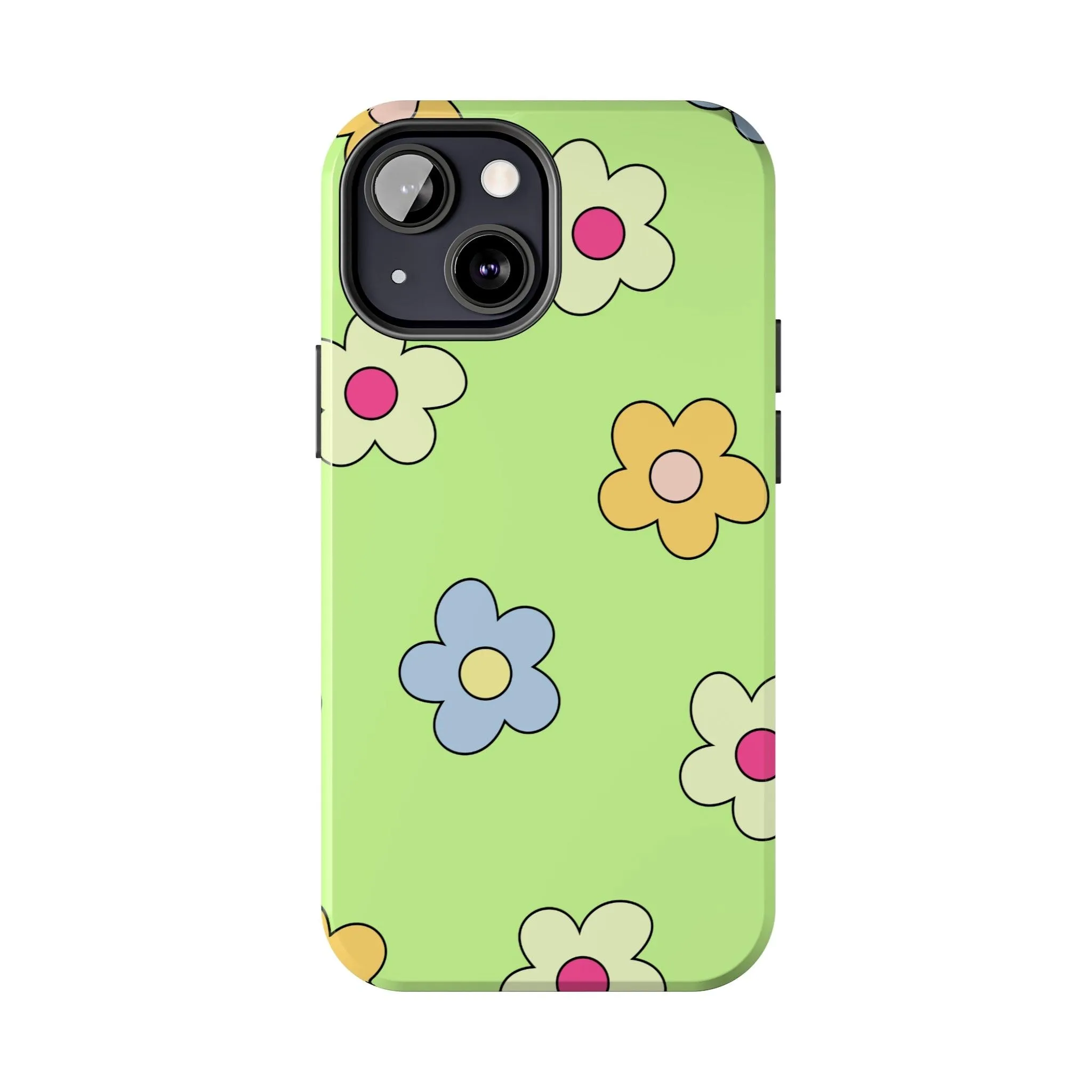 Hippie Flowers | Retro Green Case